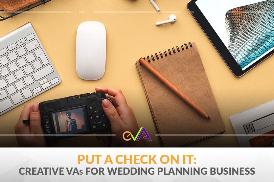 table with notebook, pencil, mouse, air pods, keyboard above and someone holiding a DSLR over the table